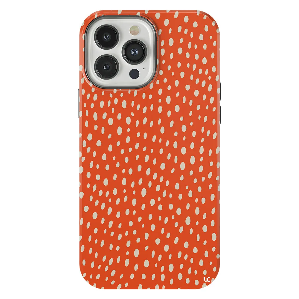Polka Dots on Orange